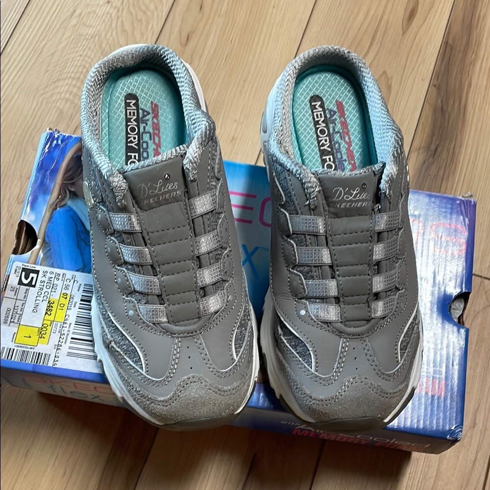 Skechers Gray Sneakers with Memory Foam